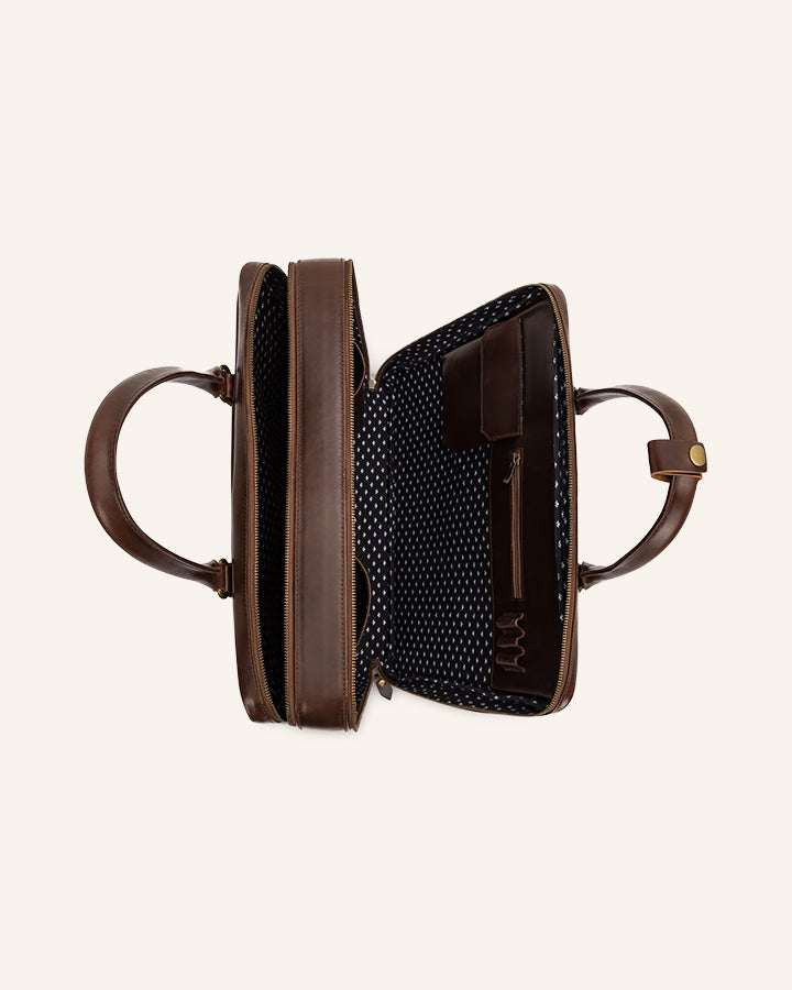 Leather XL Briefcase Albert