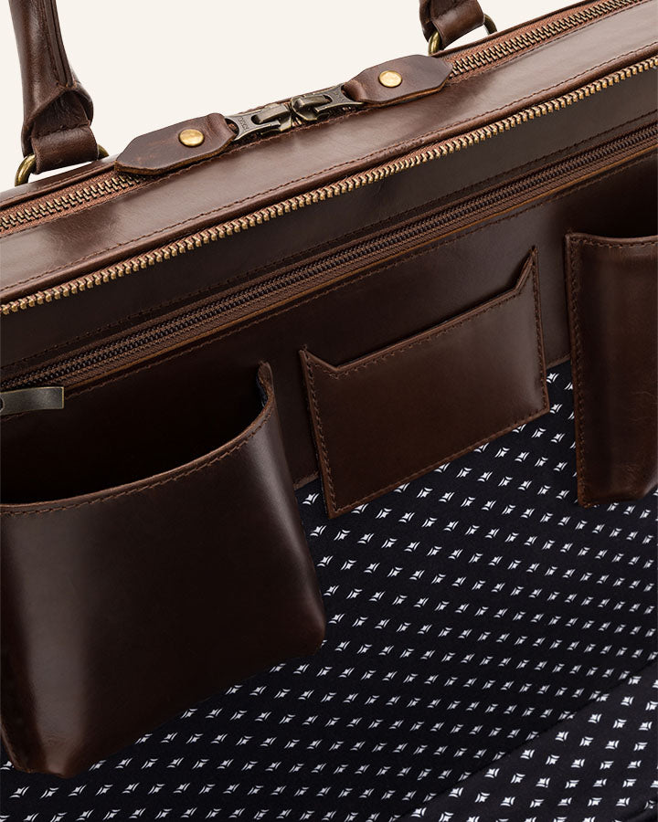 Leather XL Briefcase Albert