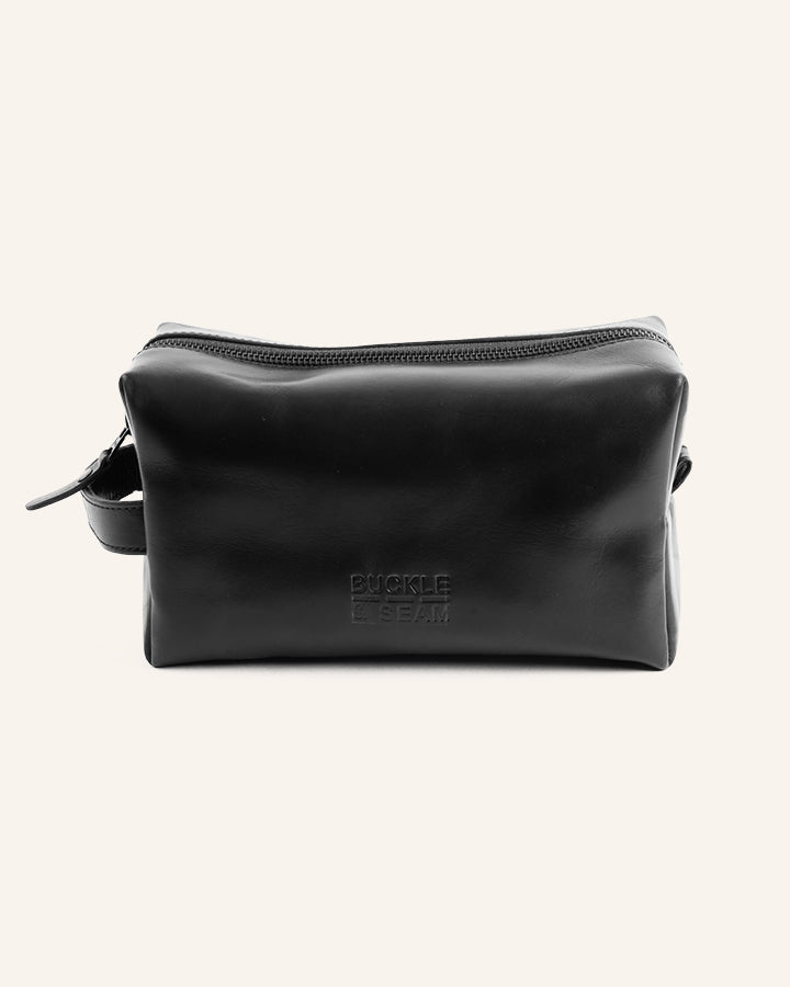 Leather washbag Everest