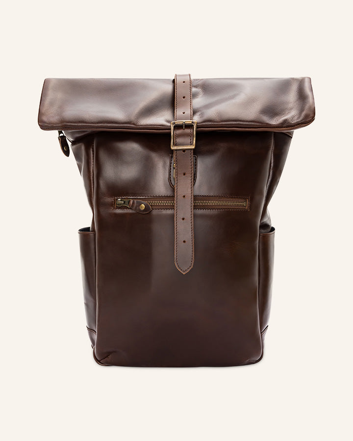 Leather Rolltop Backpack Norman