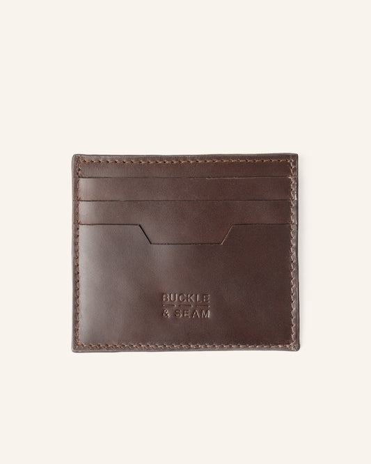 Leather Card Holder Sterling