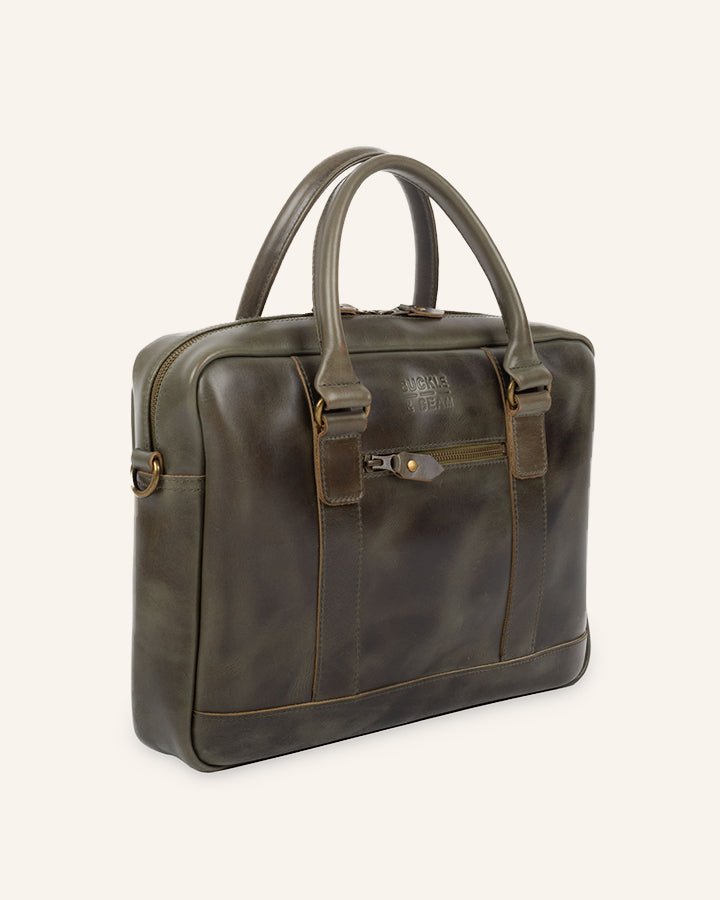 Leather Business Briefcase Everett