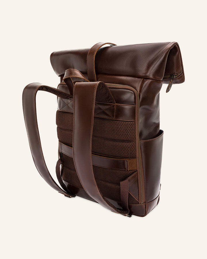 Leather Rolltop Backpack Norman