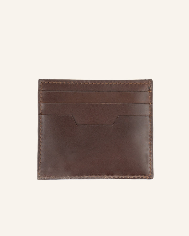 Leather Card Holder Sterling