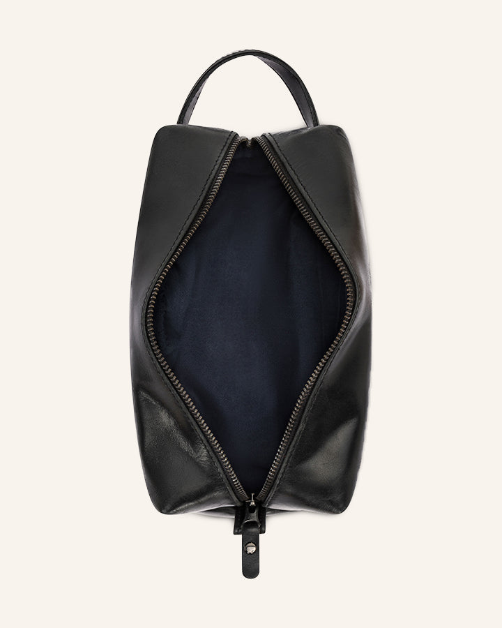 Leather washbag Everest