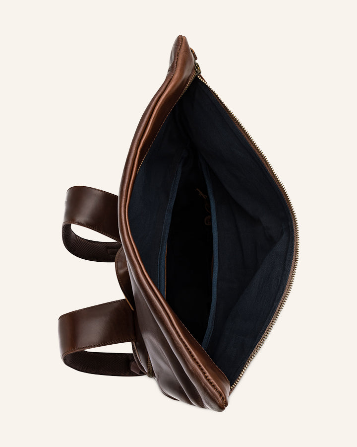 Leather Rolltop Backpack Norman