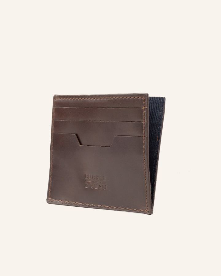 Leather Card Holder Sterling