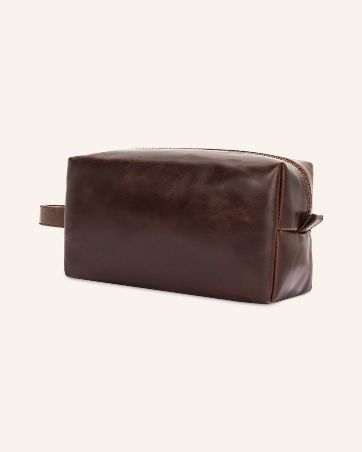 Leather washbag Everest