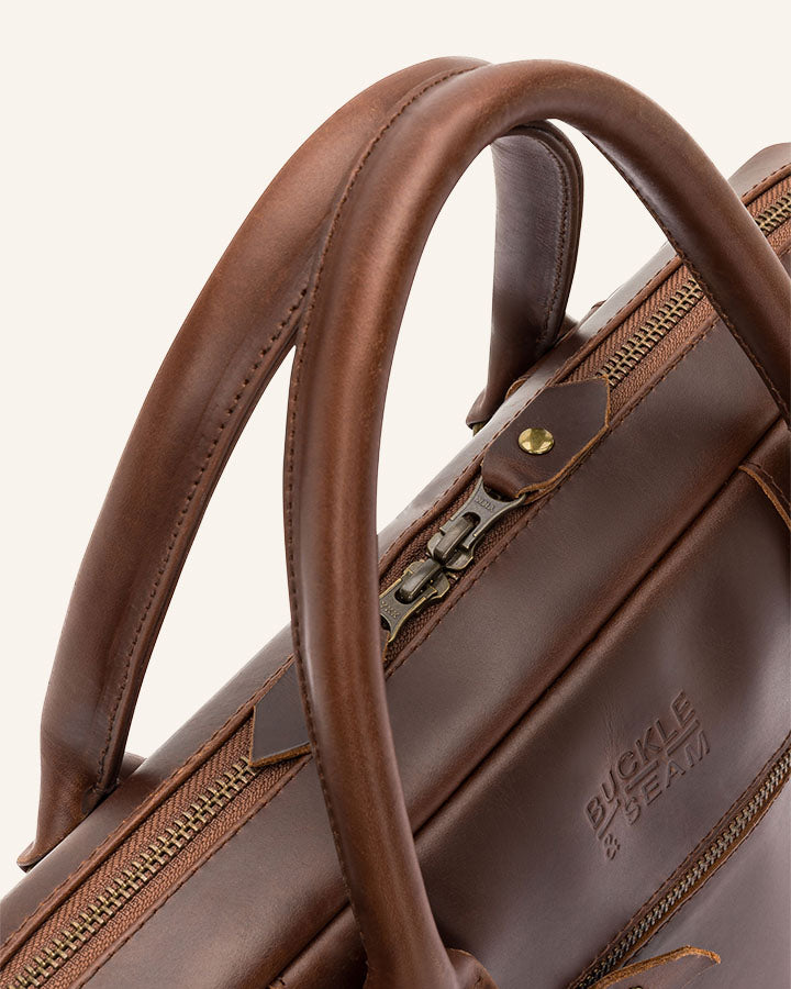Leather Business Briefcase Everett