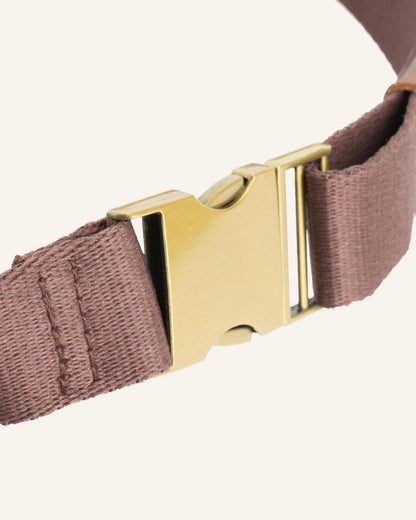 Leather Waist Bag Dash Brown | Dots