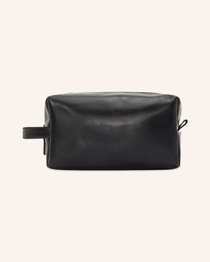Leather washbag Everest