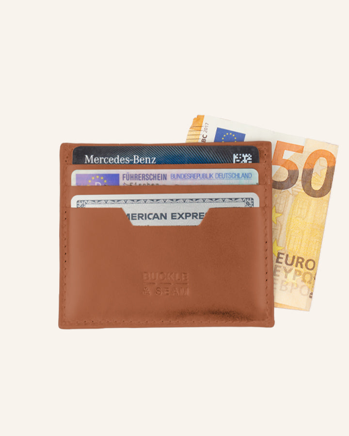 Leather Card Holder Sterling