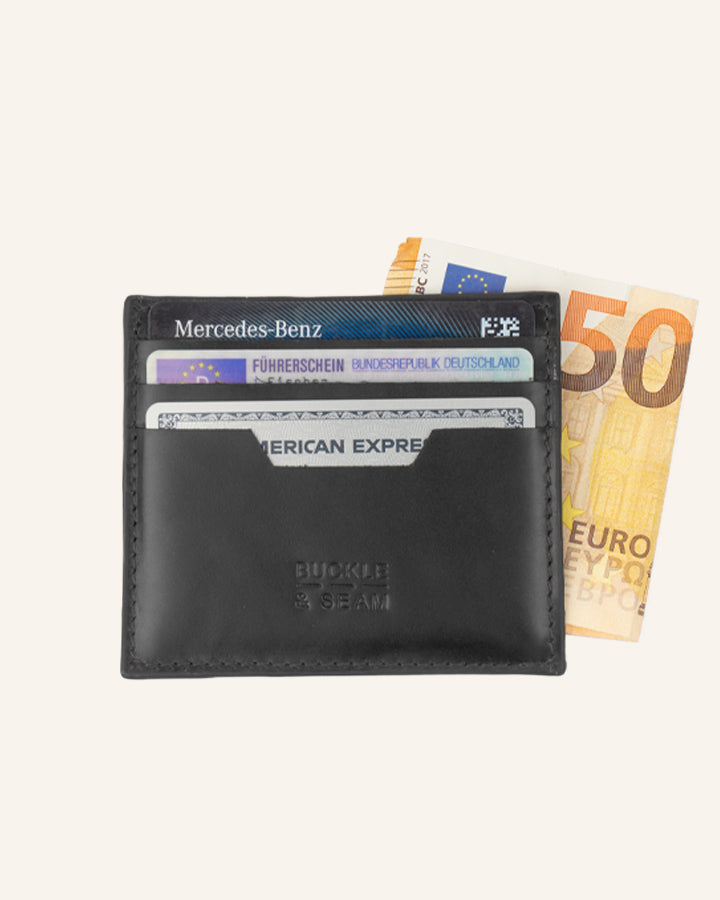Leather Card Holder Sterling