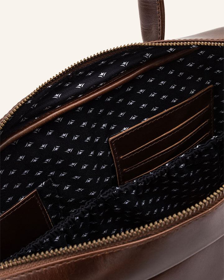 Leather Business Briefcase Everett