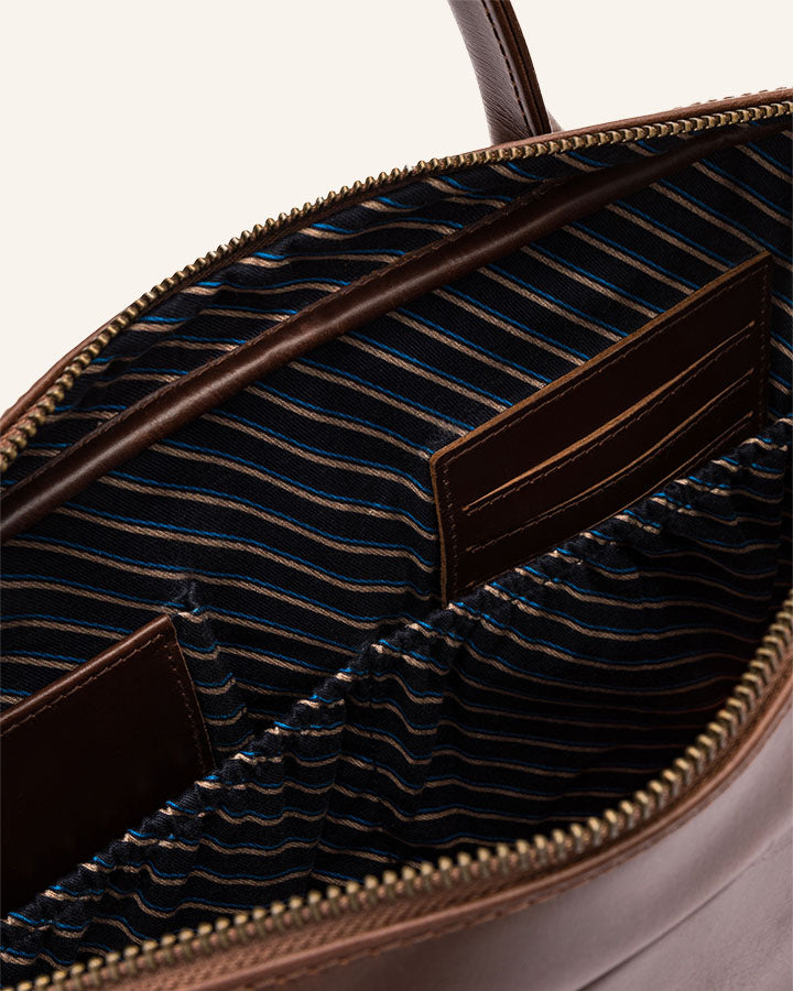 Leather Business Briefcase Everett