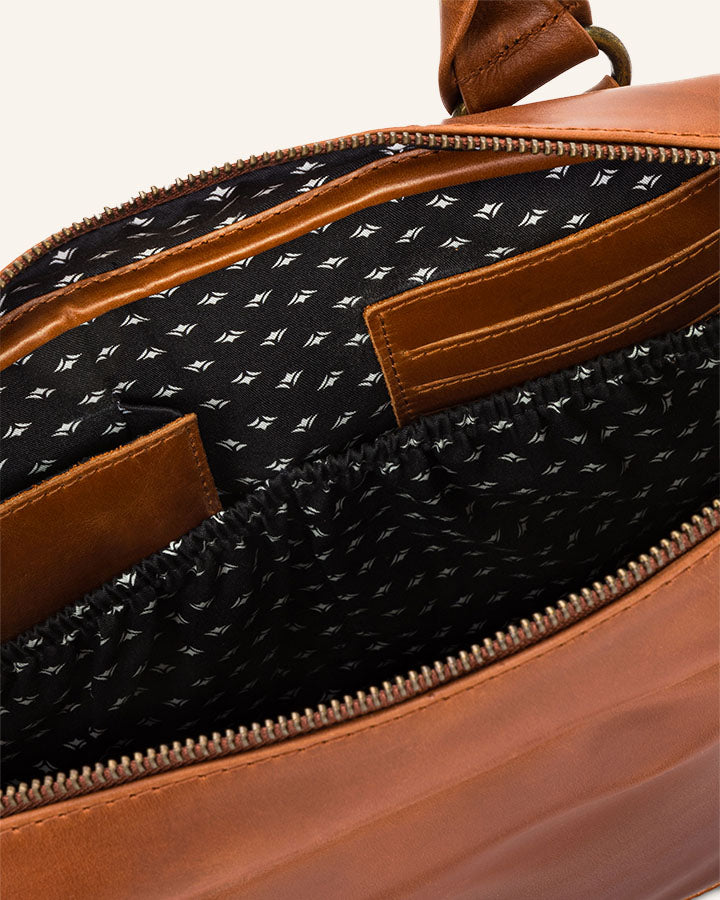 Leather Business Briefcase Everett