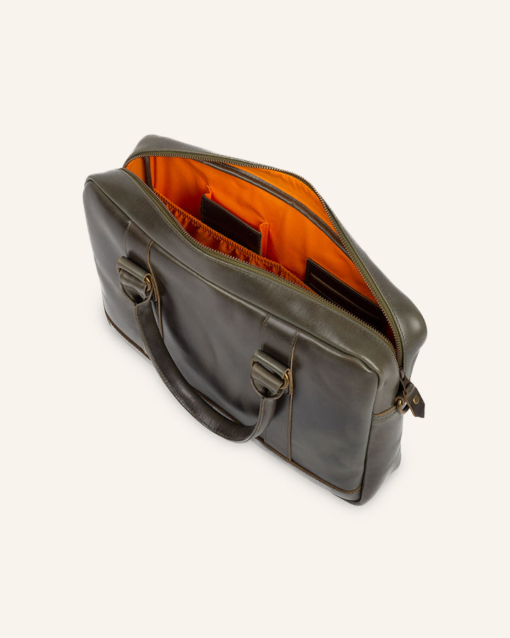 Leather Business Briefcase Everett