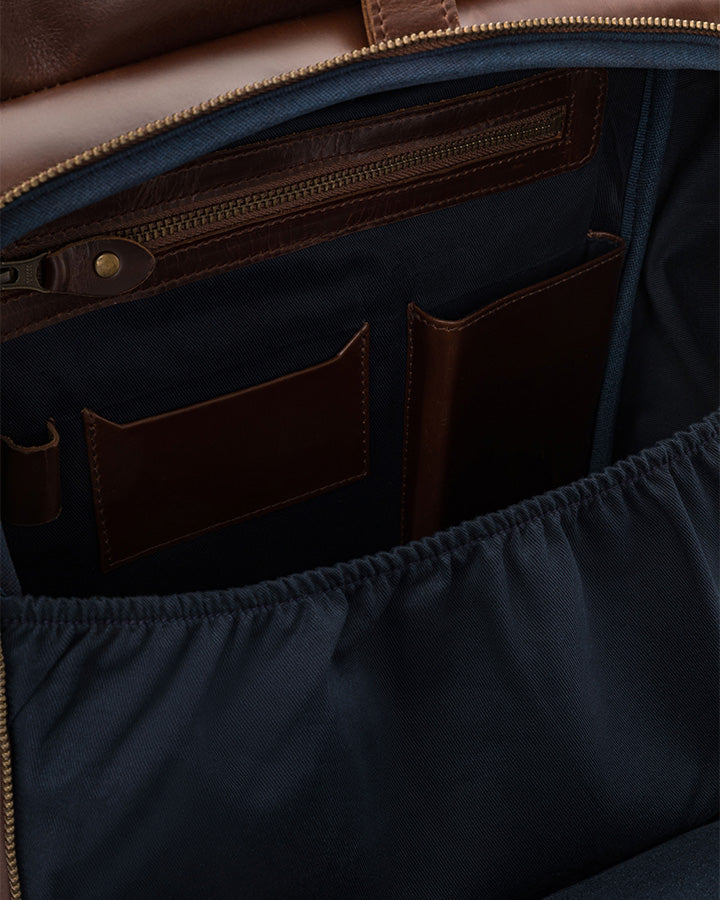 Leather Rolltop Backpack Norman